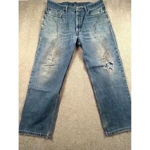 Vintage Levi's 550 Jeans Mens 38x30 Blue Denim Straight Leg Casual Distressed
